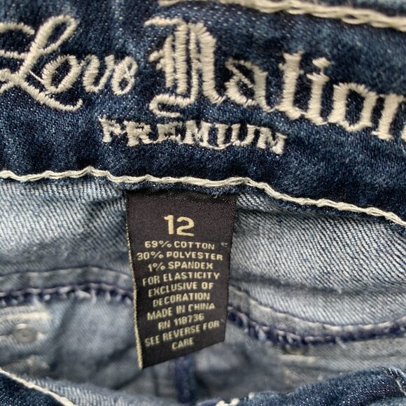 Women Love Nation Premium Jeans, Boot Cut, New, Blue Jean Size 12 - Picture 3 of 4
